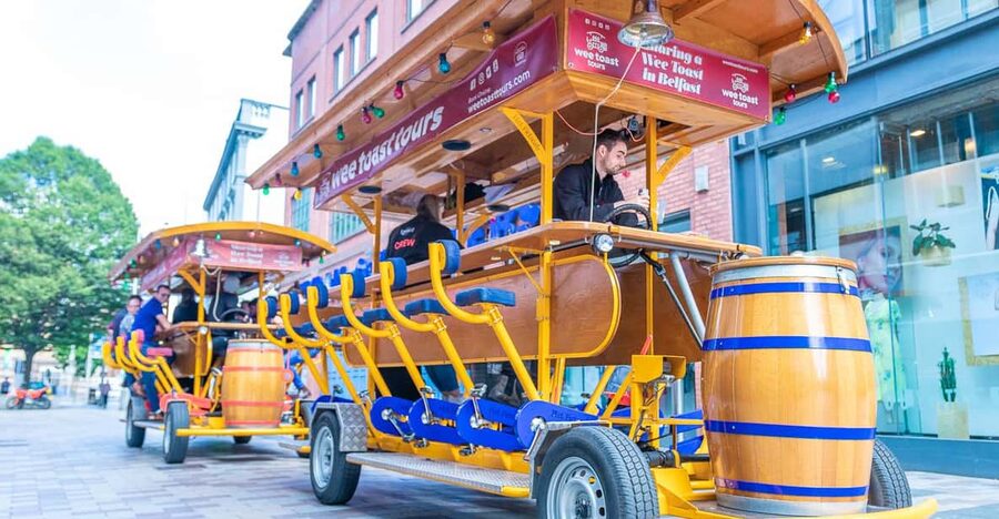 Belfast: City Centre Beer Bike Tour - Getting set up at Wee Toast Tours, and how the ride actually works