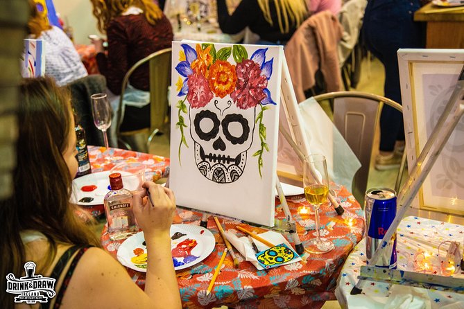 Drink & Draw: Paint A Masterpiece - Speed painting turns songs into prompts