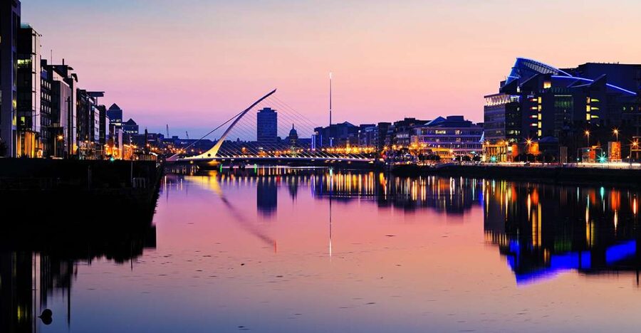 Dublin: Big Bus Panoramic Night Tour with Live Guide - North City and the riverfront build-up: GPO Museum, EPIC, the tall ship