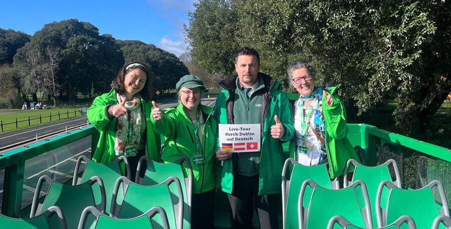 Dublin: Hop-on Hop-off Tour with Live German Commentary - Live German on an Open-Top Dublin Loop