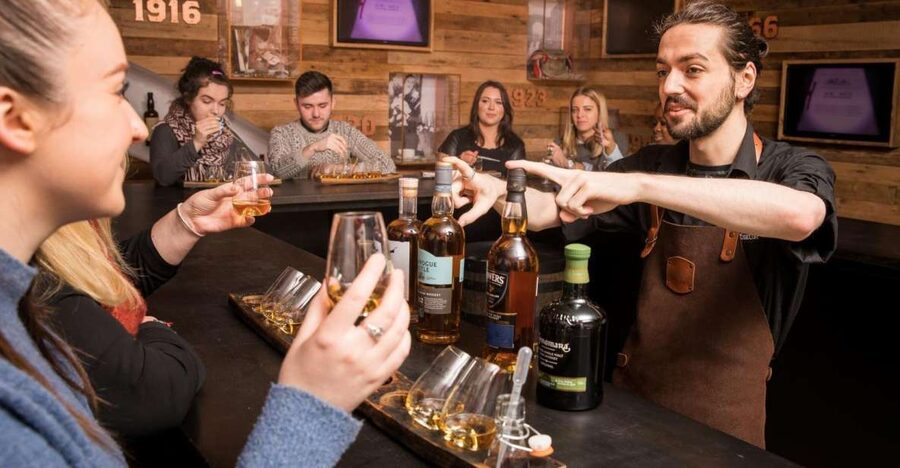 Dublin: Irish Whiskey Museum Blending Tour with Tastings - The 45-minute museum tour: from origins to revival, in story form