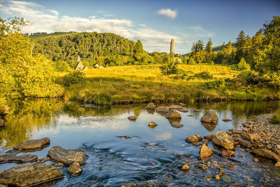 Dublin: Kilkenny, Wicklow & Glendalough Tour & Sheepdog Show - Kilkenny Medieval Time: wander cobblestones and choose your pace
