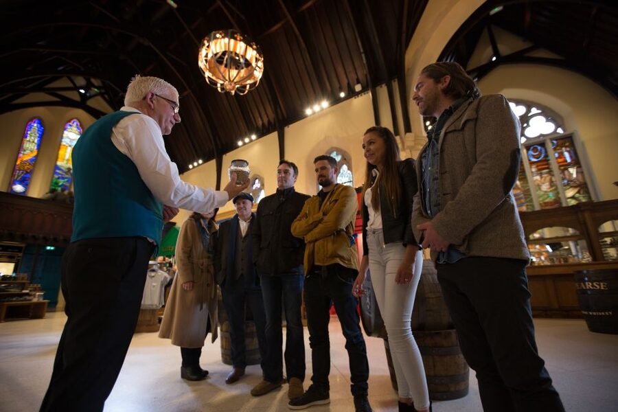 Dublin: Pearse Lyons Whiskey Distillery Experience - Entering the restored church and its graveyard grounds