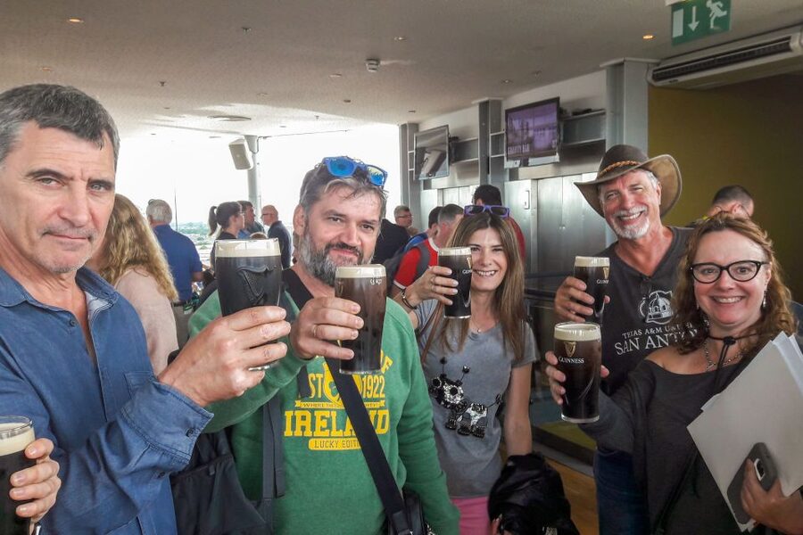 Dublin: Skip-the-Line Guinness and Jameson Whiskey Tour - Stop 5: Gravity Bar views and the 7-storey Guinness atrium