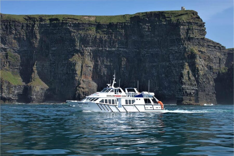 From Doolin: Cliffs of Moher Boat Tour - Harry Potter cave, sea arch, and Aill na Searrach surfing spot