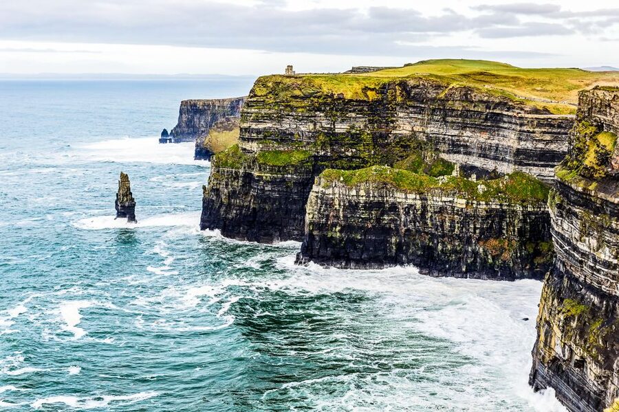 From Dublin: Cliffs of Moher, Burren & Galway City Day Tour - Wild Atlantic Way driving: villages, Galway Bay views, and Dunguaire Castle