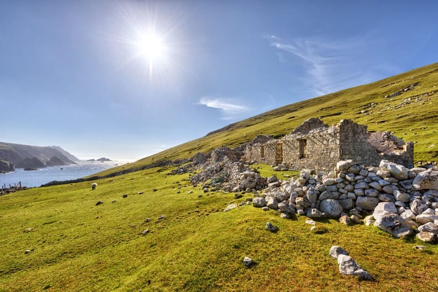 Gweedore: Guided eBike Tour - Dunlewey Church and graveyard, then toward Glenveagh Castle