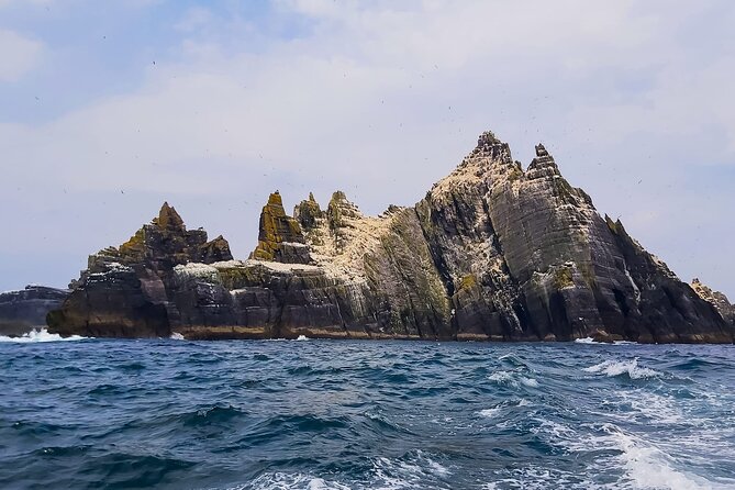 Skellig Michael : Ultimate Skellig Coast Tour with AquaTerra - Skellig Michael from the boat: 6th-century Christian heritage, UNESCO status, and no landing