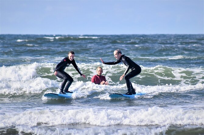 Sligo surfing. Sligo. Guided. 2½ hours - Equipment provided: what you should still bring for comfort